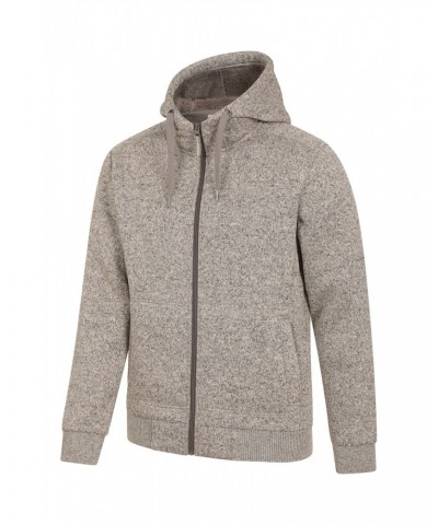 Nevis Mens Fleece Lined Hoodie Beige $19.75 Tops