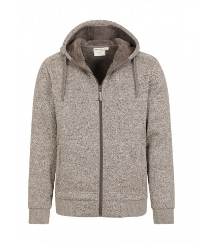 Nevis Mens Fleece Lined Hoodie Beige $19.75 Tops