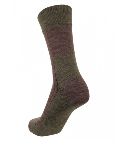 Mens Merino Mid-Calf Socks Khaki $10.99 Accessories