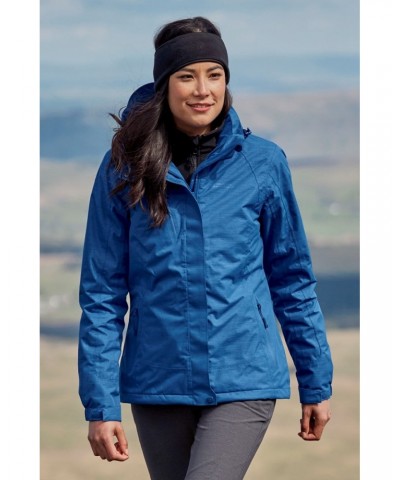 Bracken Melange Womens 3 in 1 Jacket Blue $49.00 Jackets