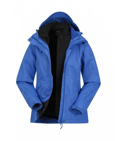 Bracken Melange Womens 3 in 1 Jacket Blue $49.00 Jackets