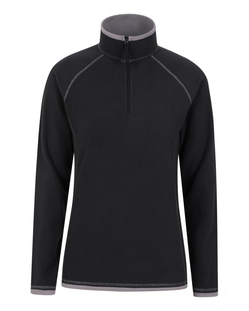 Montana Womens Half-Zip Fleece Black $15.38 Fleece