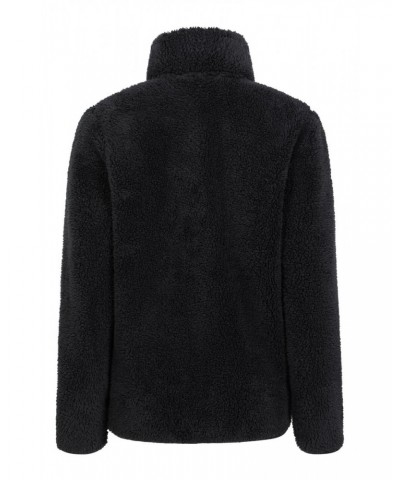 Teddy Womens Half-Zip Fleece Black $15.51 Fleece