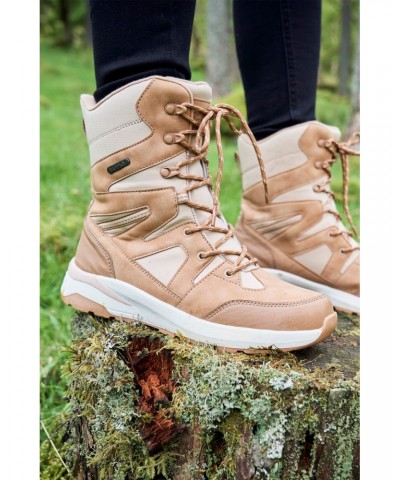 Meteor Womens Softshell Waterproof Boots Beige $25.30 Footwear