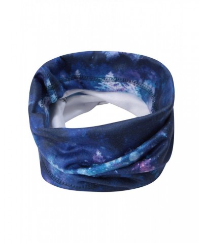 Printed Fleece Womens Neck Gaiter Indigo $10.43 Ski