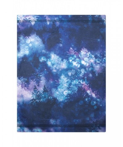 Printed Fleece Womens Neck Gaiter Indigo $10.43 Ski