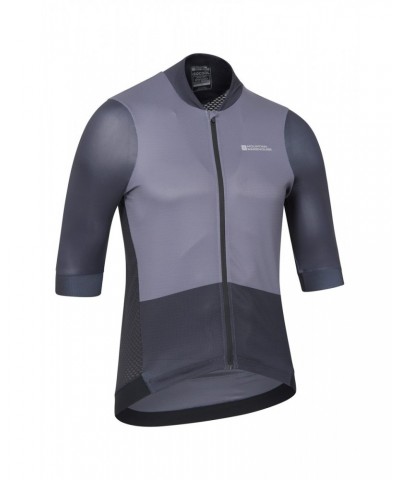 Strada Mens Cycling Full-Zip Jersey Dark Grey $25.44 Active