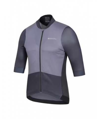 Strada Mens Cycling Full-Zip Jersey Dark Grey $25.44 Active