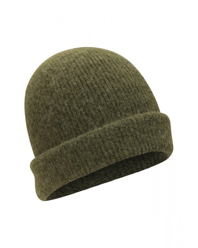 Soft Rib Mens Recycled Beanie Khaki $10.63 Accessories