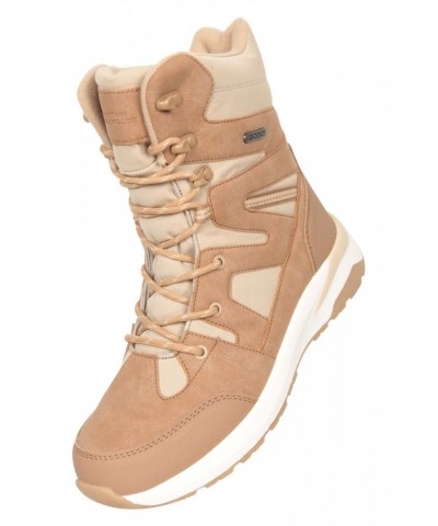 Meteor Womens Softshell Waterproof Boots Beige $25.30 Footwear