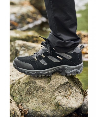 Voyage Mens Waterproof Hiking Shoes Jet Black $34.50 Footwear