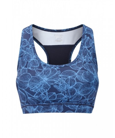 Mesh Motion Sports Bra Navy $14.57 Tops