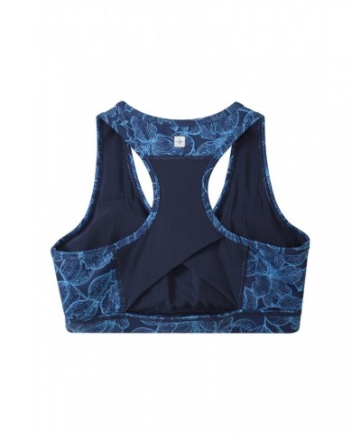 Mesh Motion Sports Bra Navy $14.57 Tops