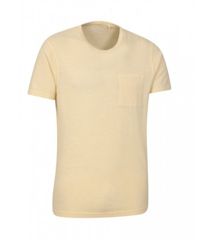 Fescue Mens Pocket T-Shirt Yellow $10.79 Tops