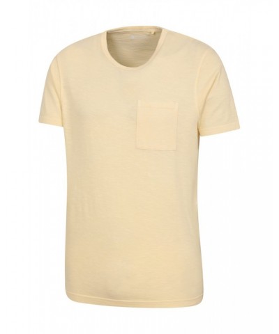 Fescue Mens Pocket T-Shirt Yellow $10.79 Tops