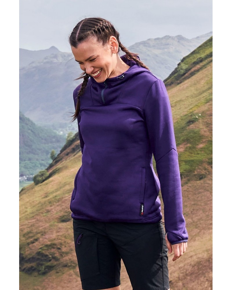 Ultra Descent Womens Hooded Fleece Purple $52.00 Fleece