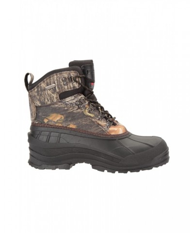 Woodland Mens Camo Snow Boots Camouflage $39.19 Footwear