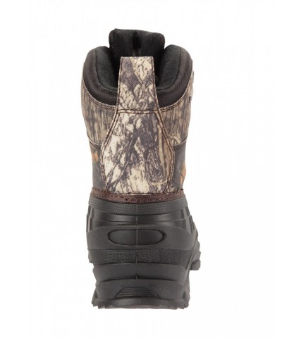 Woodland Mens Camo Snow Boots Camouflage $39.19 Footwear