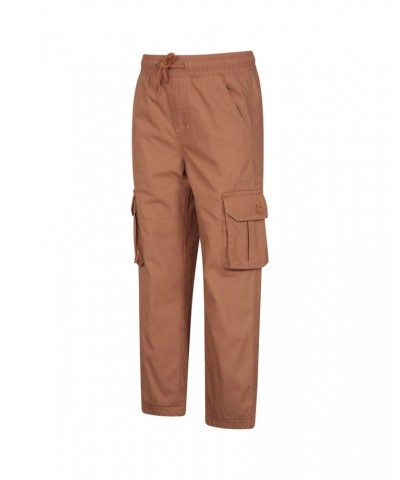 Pull Up Kids Jersey Lined Cargo Pants Tan $20.64 Pants