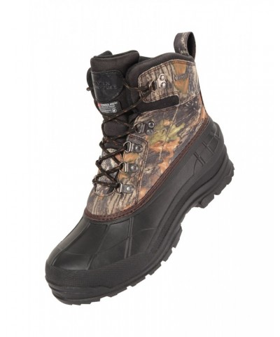 Woodland Mens Camo Snow Boots Camouflage $39.19 Footwear