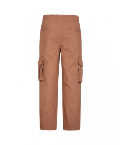 Pull Up Kids Jersey Lined Cargo Pants Tan $20.64 Pants