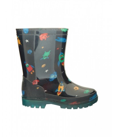 Splash Junior Flashing Lights Rain Boots Cobalt $12.99 Footwear