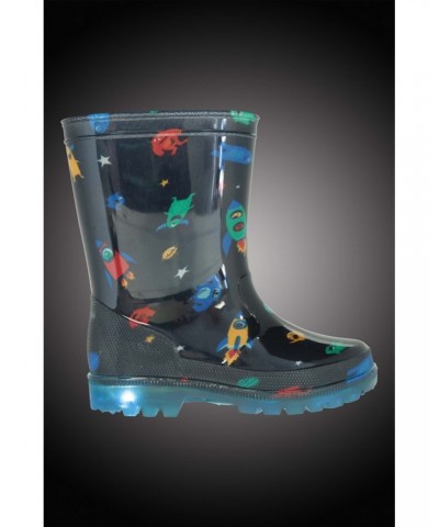 Splash Junior Flashing Lights Rain Boots Cobalt $12.99 Footwear