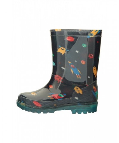 Splash Junior Flashing Lights Rain Boots Cobalt $12.99 Footwear