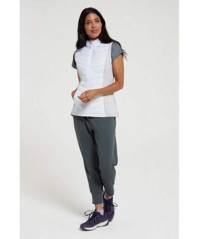 Action Padded Womens Insulated Vest White $31.26 Jackets