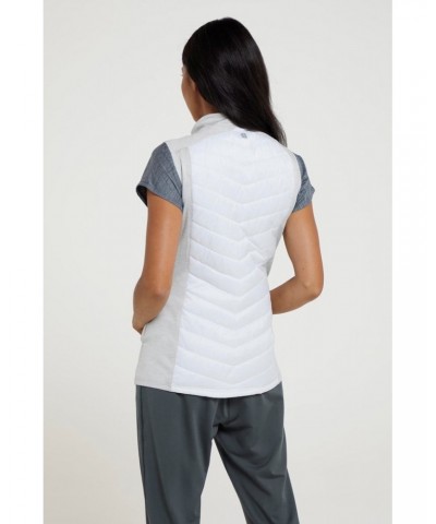 Action Padded Womens Insulated Vest White $31.26 Jackets