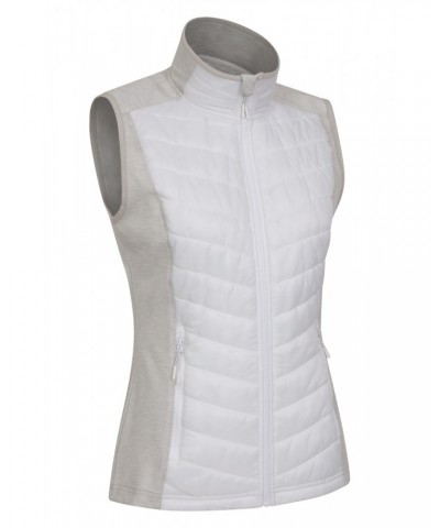 Action Padded Womens Insulated Vest White $31.26 Jackets