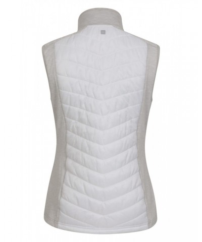 Action Padded Womens Insulated Vest White $31.26 Jackets