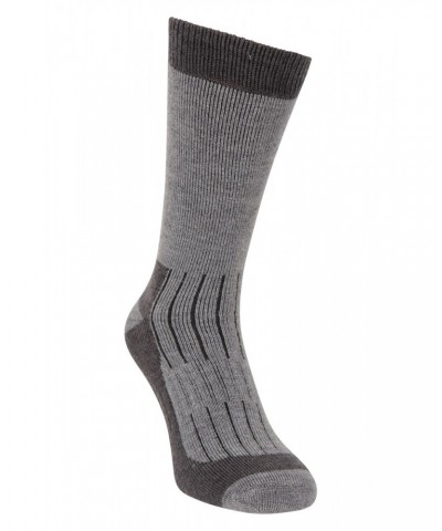 Explorer Mens Merino Mid-Calf Socks Charcoal $17.69 Accessories