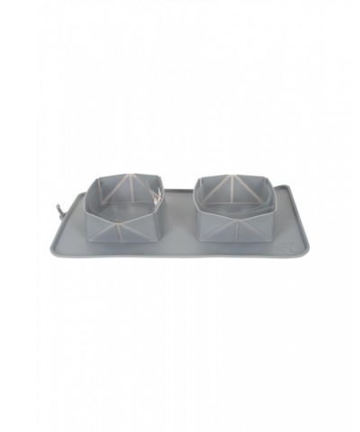 Folding Square Bowls Grey $11.87 Pets