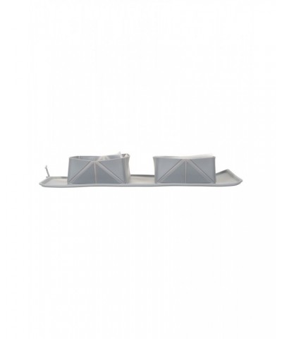 Folding Square Bowls Grey $11.87 Pets