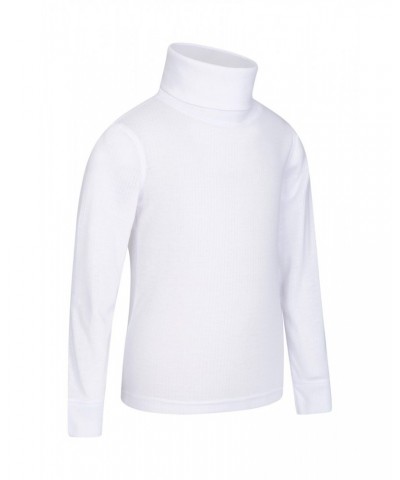 Talus Kids Turtle Neck Top White $11.43 Active