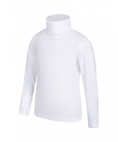 Talus Kids Turtle Neck Top White $11.43 Active