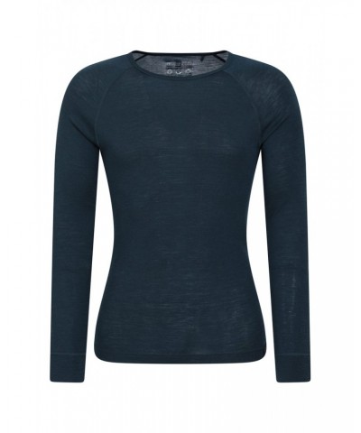 Merino Mens Thermal Top Petrol $21.59 Thermals