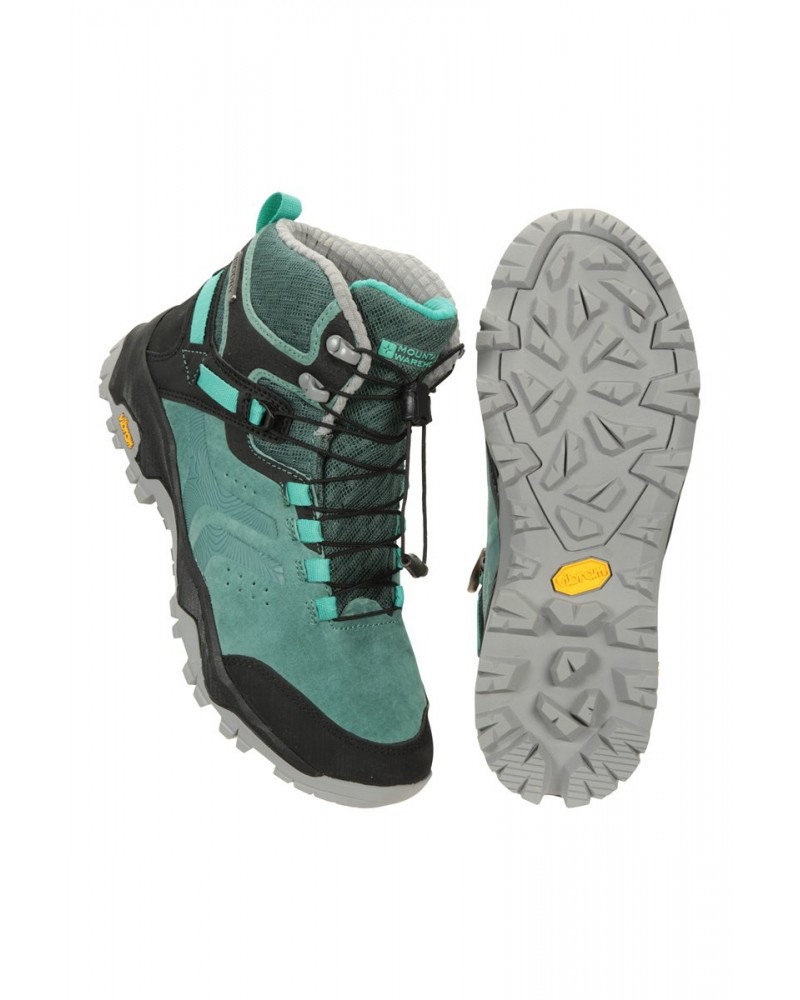 Ultra Geneva Vibram Womens Waterproof Boots Petrol $39.01 Footwear