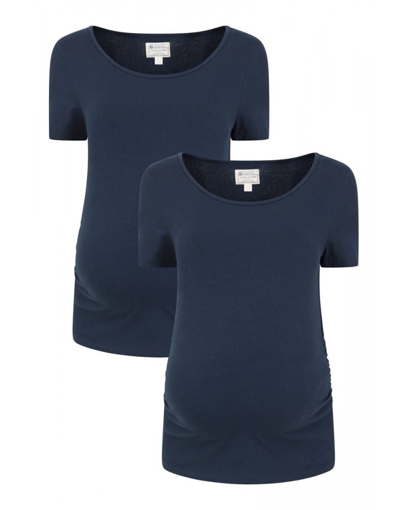 Maternity Tourmaline Womens Tee Multipack Navy $16.79 Maternity