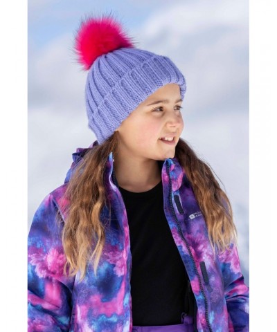 Geneva Kids Contrast Beanie Light Purple $11.20 Accessories