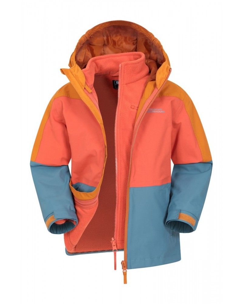 Cannonball II Kids 3 in 1 Waterproof Jacket Orange $23.84 Jackets