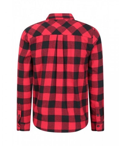 Trace Mens Flannel Long Sleeve Shirt Carbon $13.53 Tops