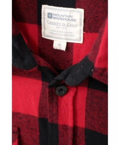 Trace Mens Flannel Long Sleeve Shirt Carbon $13.53 Tops