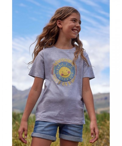 Sunshine State Of Mind Kids Organic T-Shirt Grey $9.35 Tops