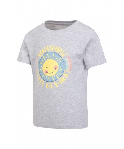 Sunshine State Of Mind Kids Organic T-Shirt Grey $9.35 Tops