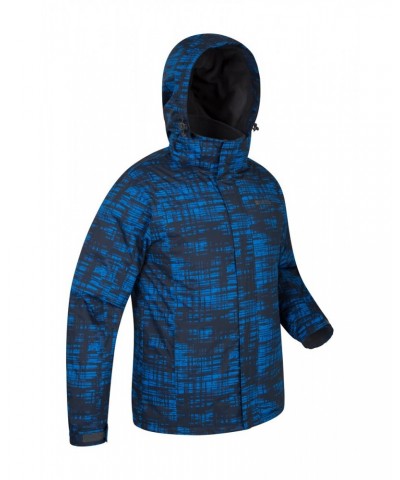 Shadow Mens Printed Ski Jacket Cobalt $22.55 Ski