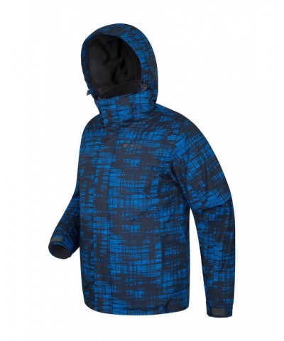 Shadow Mens Printed Ski Jacket Cobalt $22.55 Ski