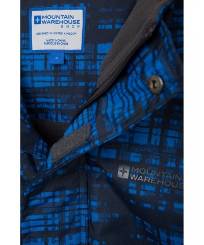 Shadow Mens Printed Ski Jacket Cobalt $22.55 Ski