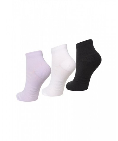 Womens Arch Support Sneaker Socks 3-Pack Black $9.17 Accessories